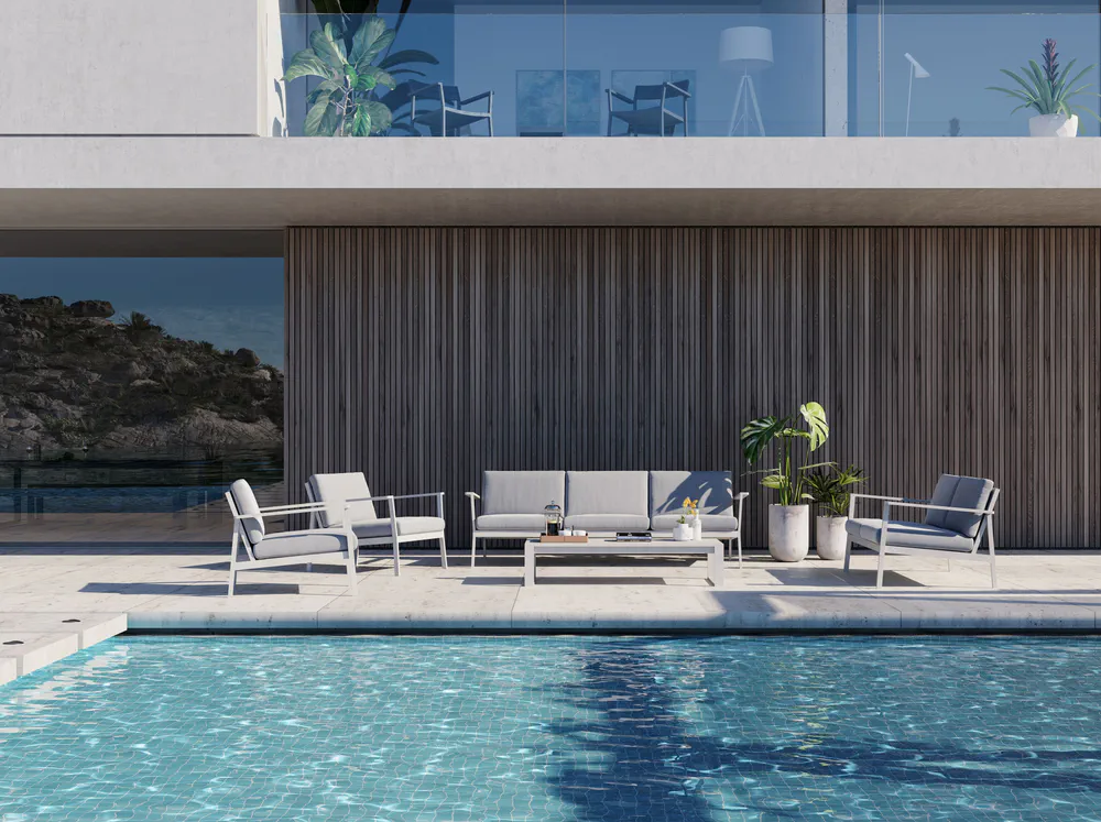 Modern Minimalist Sustainable Outdoor Patio Design