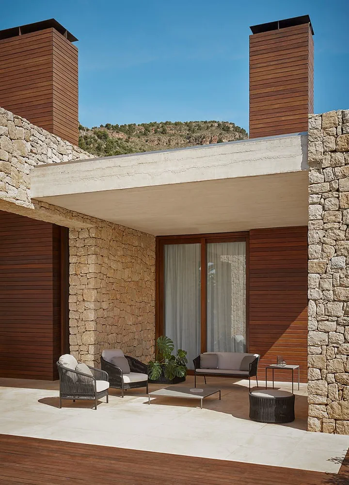 Modern French Provincial Outdoor Patio Design
