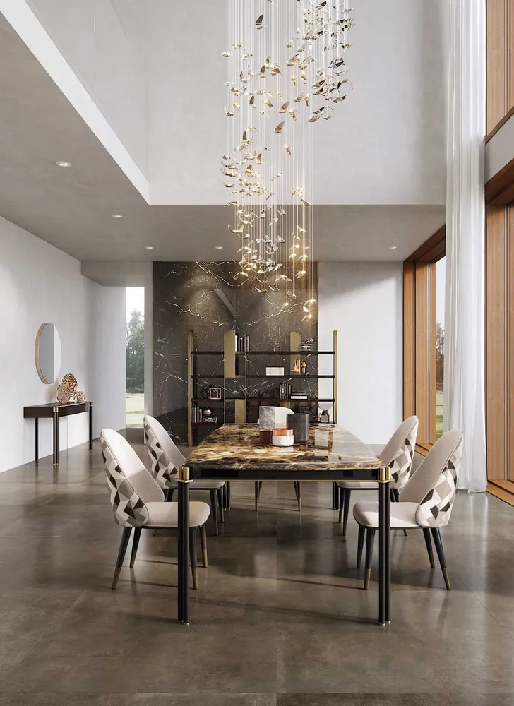 Modern Dining Room Design: Rustic Modern Fusion