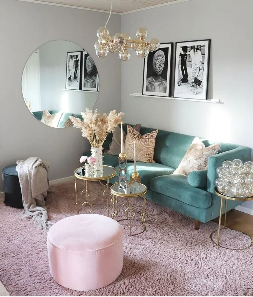 Modern Glam Living Room Transformation