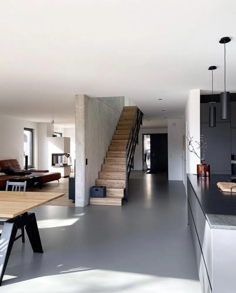 Modern Concrete Living Room Design for a Luxury Lifestyle Blogger