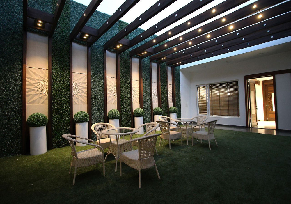 Zen Minimalist Outdoor Dining Oasis