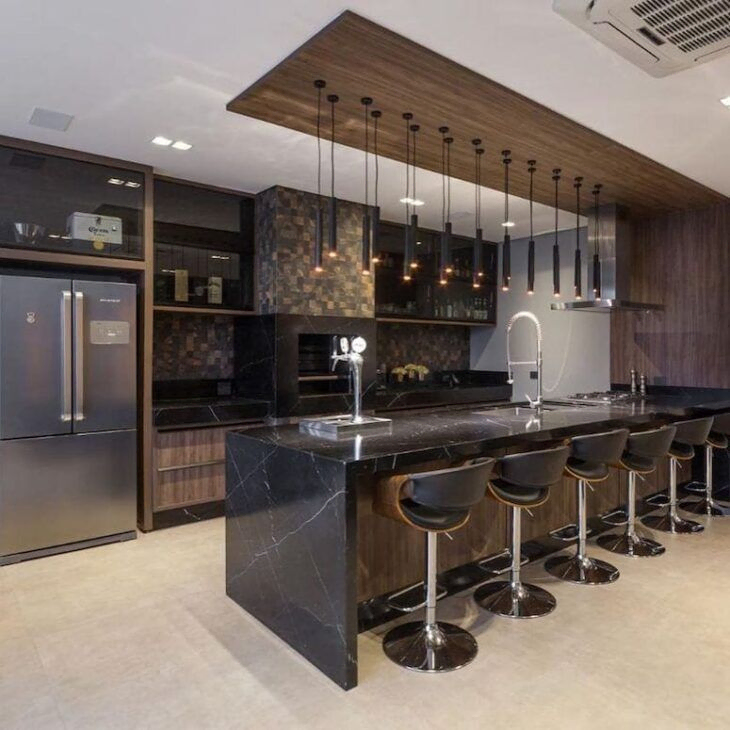 Chic Modern Tropical Kitchen