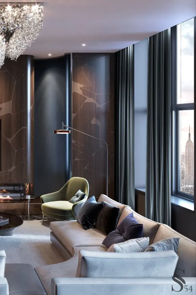 Elegant Art Deco Living Room Retreat