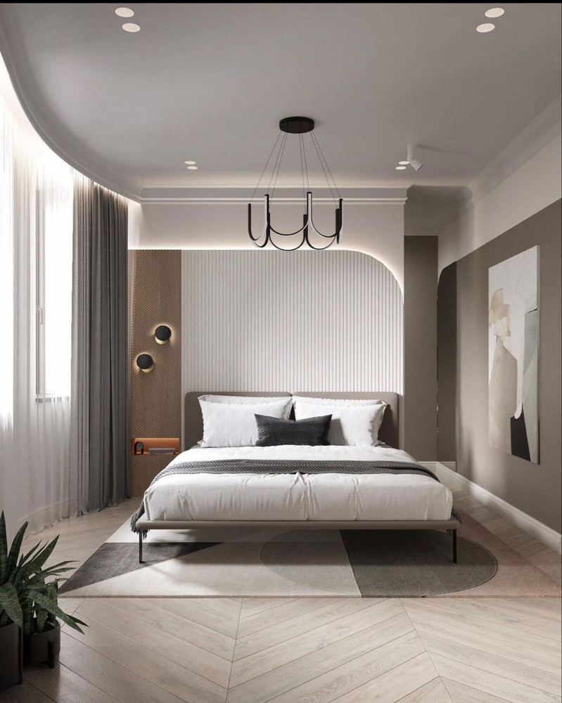Elegant Tropical Modern Bedroom