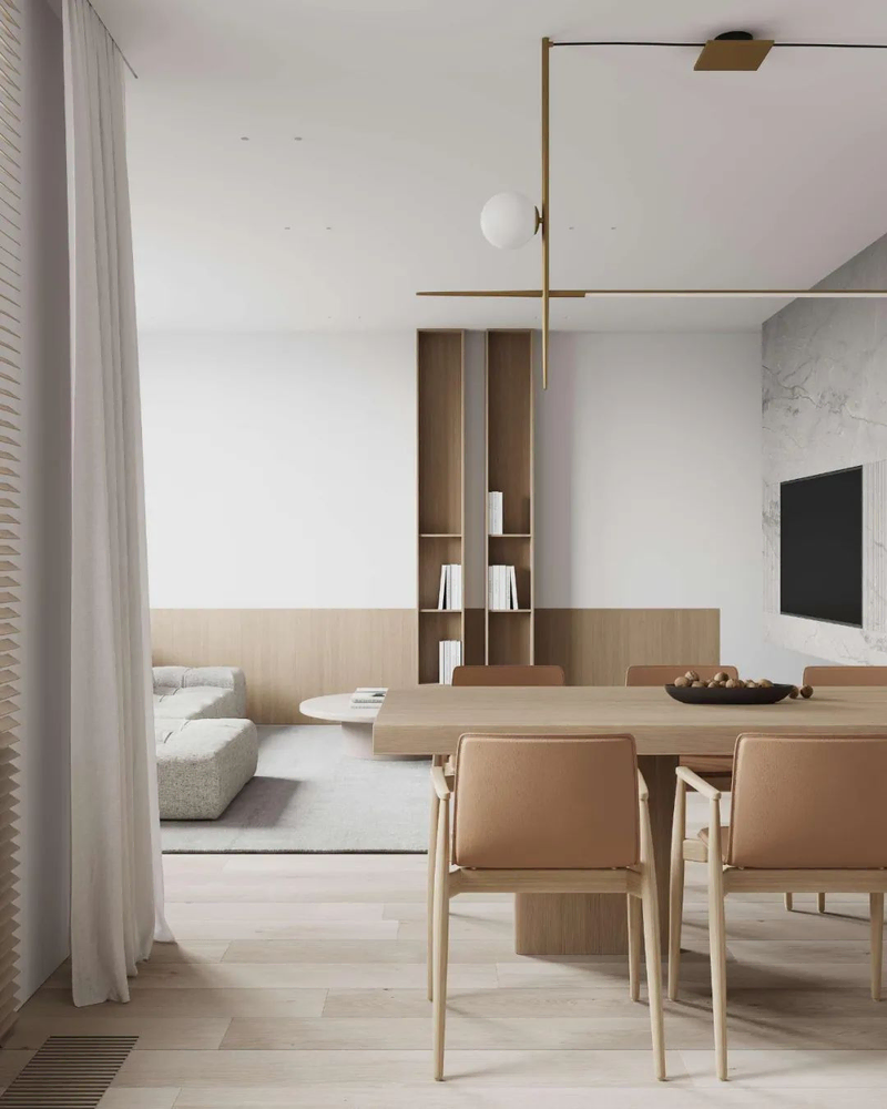 Wabi-sabi Minimalist Living Room