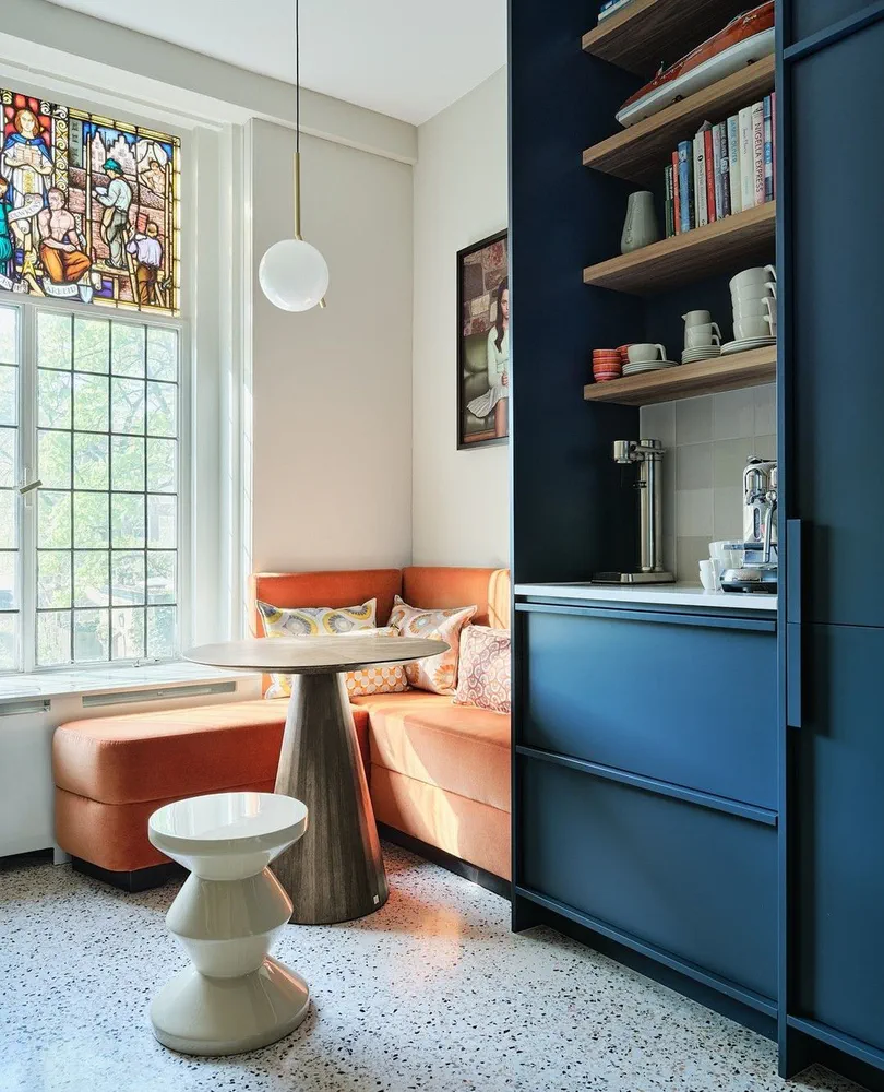 Eclectic Bauhaus Dining Oasis