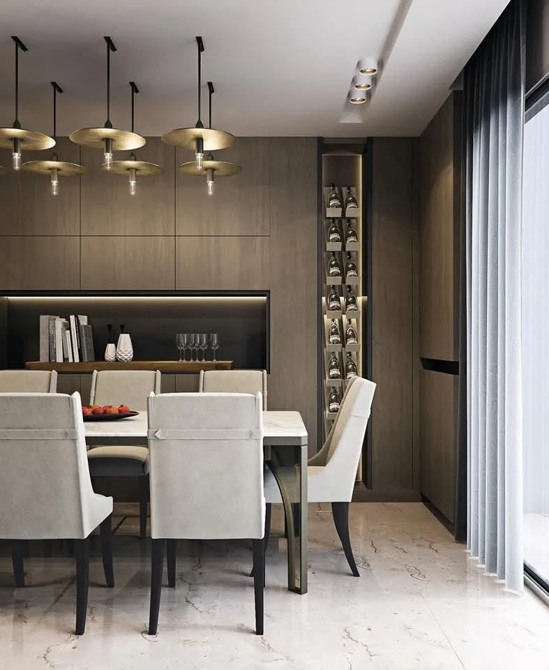 Modern Bauhaus Living Room Design for a Socialite