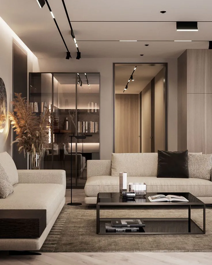 Modern Minimalist Living Room Design for a Pharmaceutical Executive