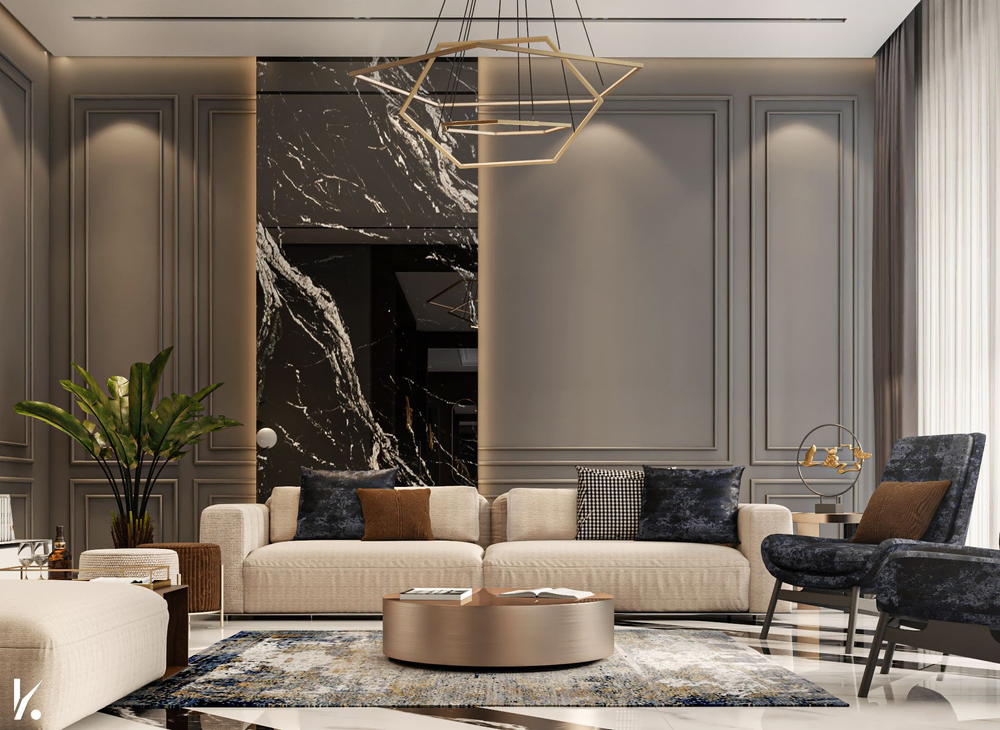 Contemporary Elegant Living Room