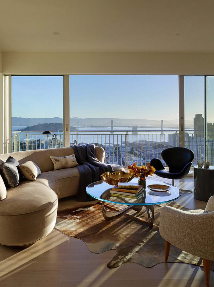 Modern Living Room with Stunning Sea View