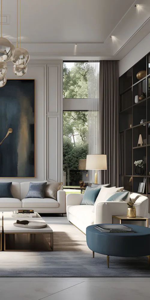 Modern Living Room Design for a Tech Startup Founder