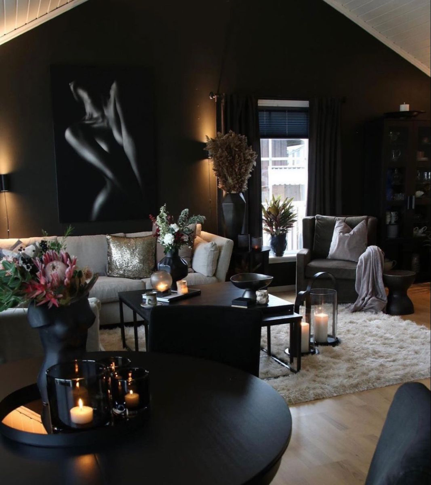 Modern Glam Showcase Living Room