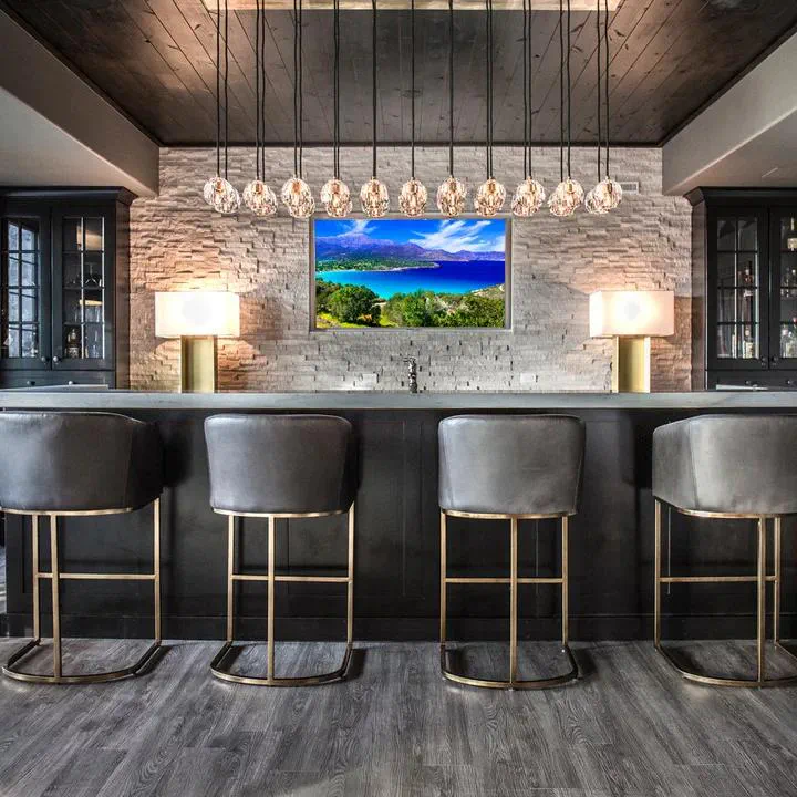 Modern Parisian Apartment Style Bar and Lounge Area