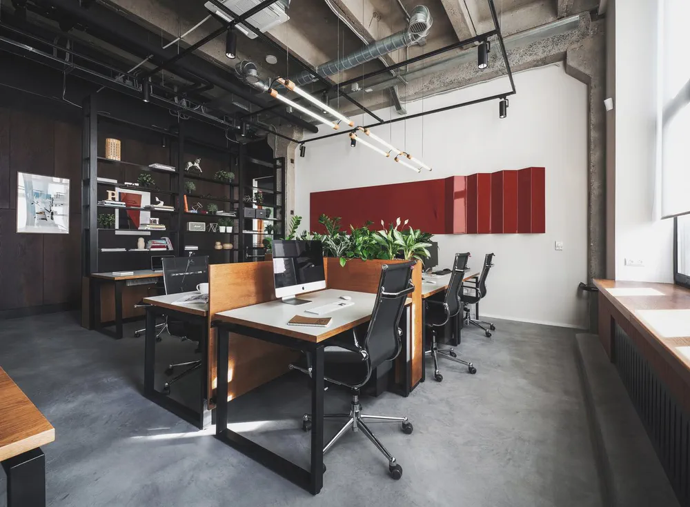 Modern Industrial Office Design for a Media Personality