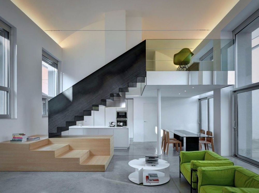 Modern Concrete Living Room Design for a Luxury Lifestyle Blogger