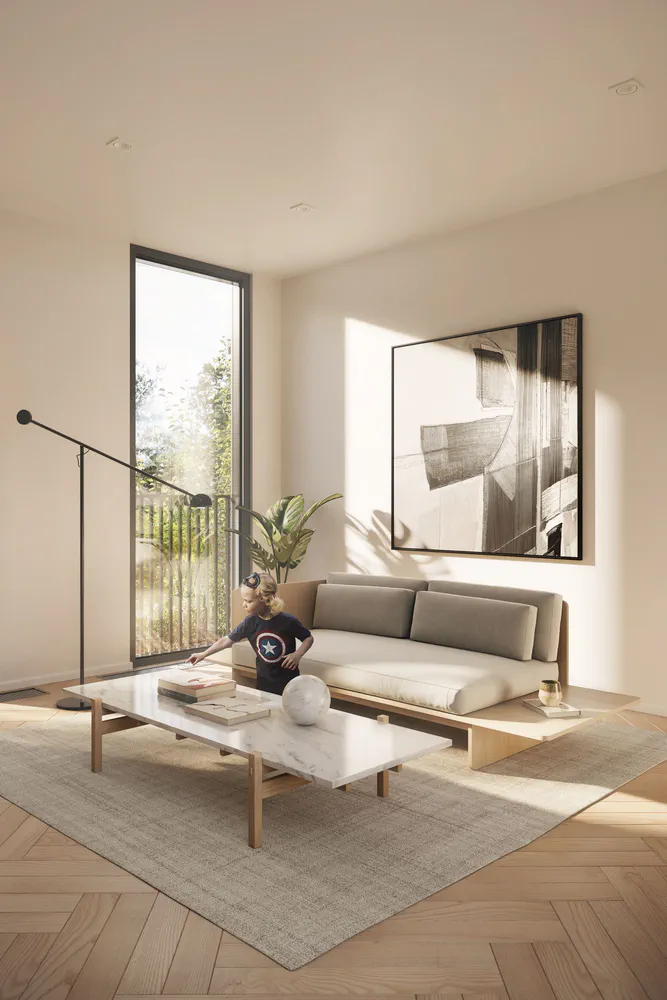 Modern French Provincial Living Room Design