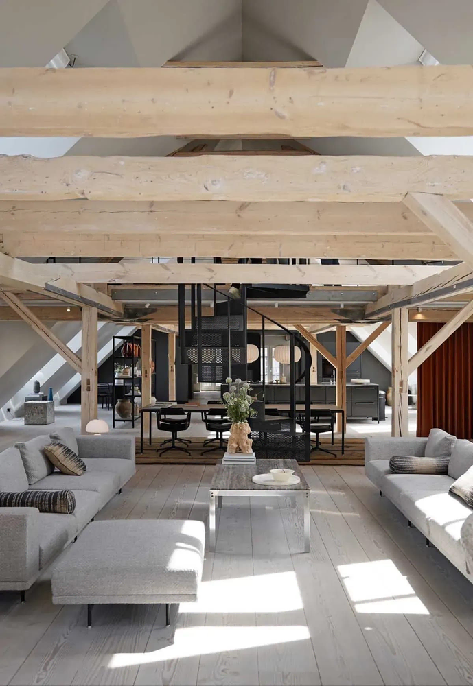 Modern Industrial Living Room