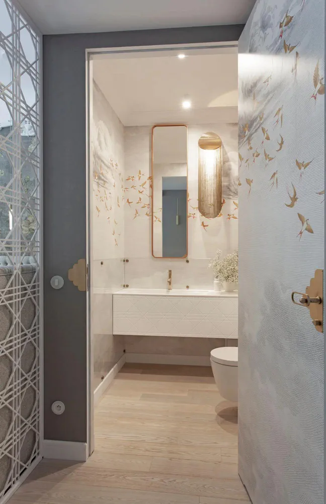 Modern Sustainable Bathroom Design for a Boutique Hotel Chain Owner