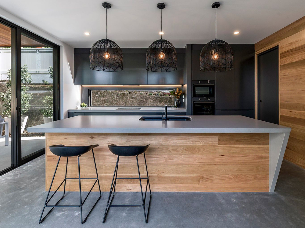 Chic Modern Tropical Kitchen