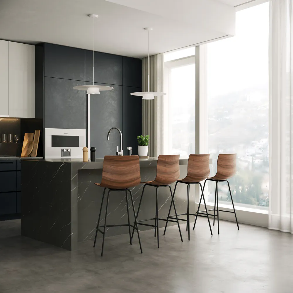 Modern Bauhaus Kitchen Design for Growing Family