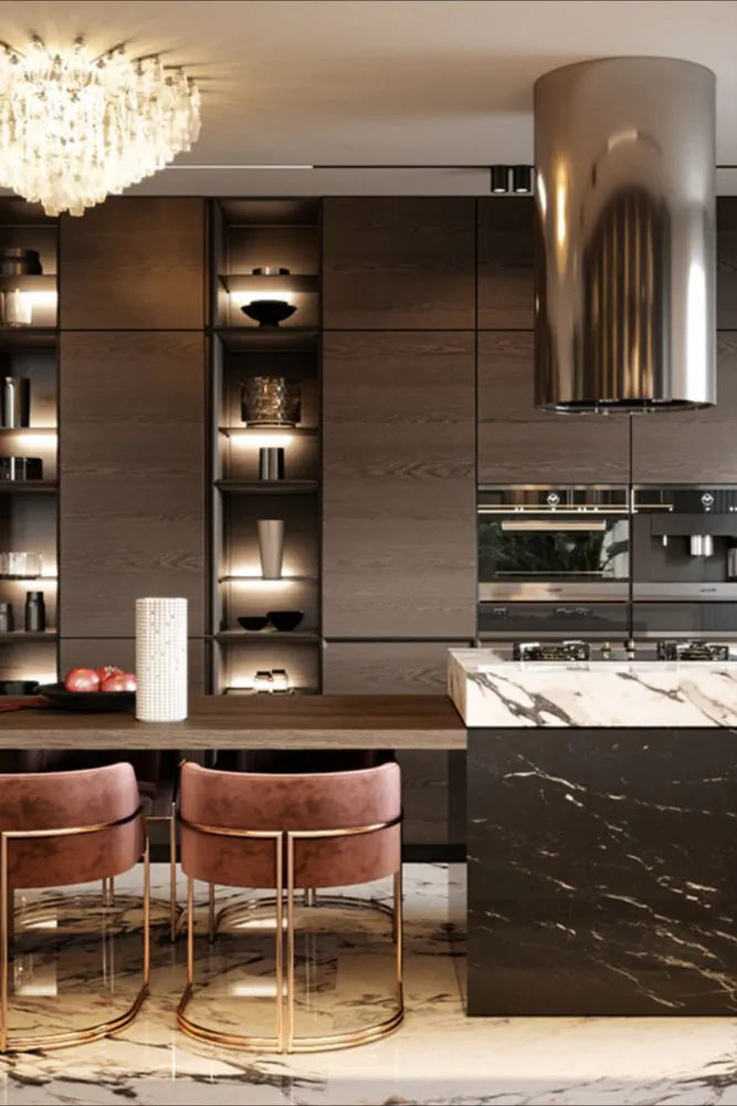 Modern Kitchen Design: Balancing High-Tech Features with Warm Atmosphere
