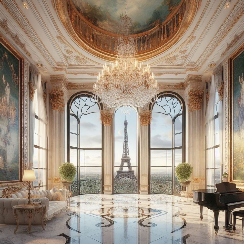 Luxe Minimalism Overlooking Paris