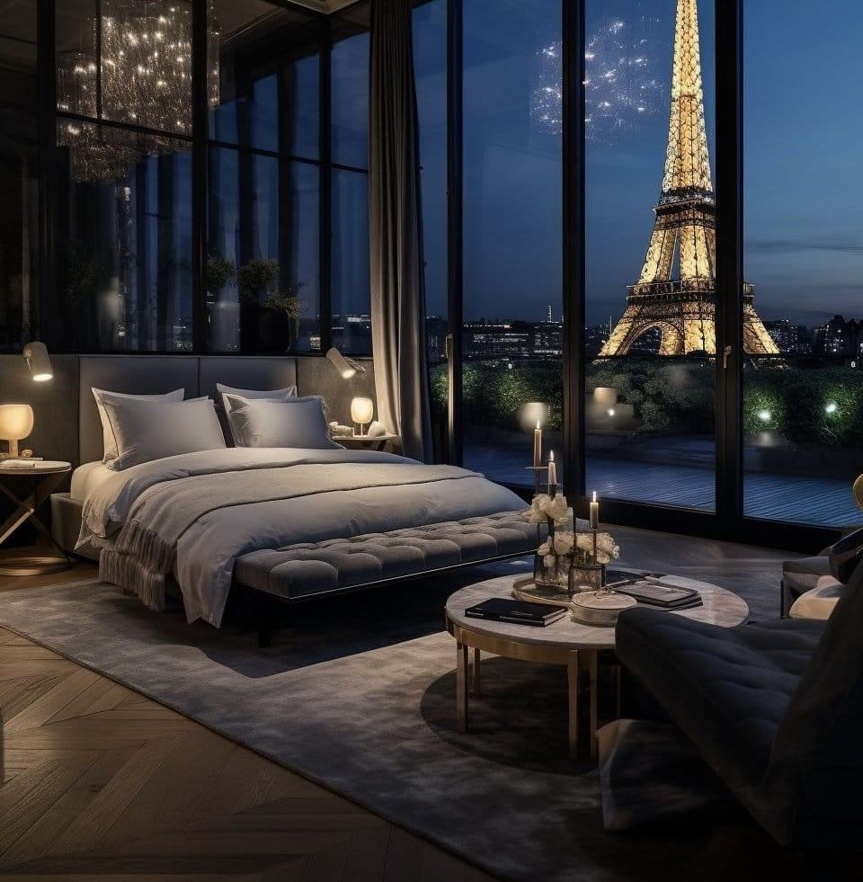 Luxe Minimalism Overlooking Paris