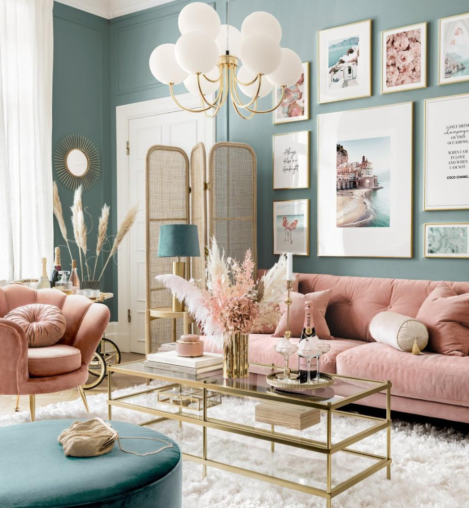 Modern Eclectic Living Room Design