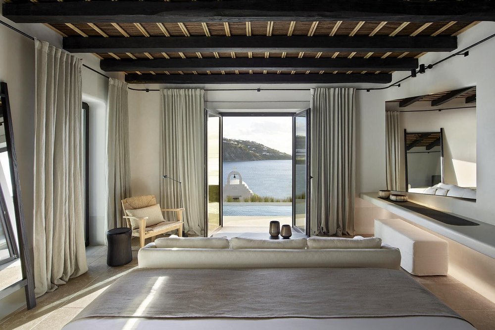 Modern Spa Bathroom with Sea View