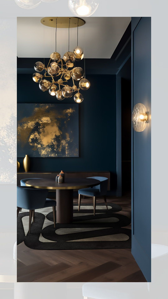 Luxurious Hollywood Regency Dining Retreat