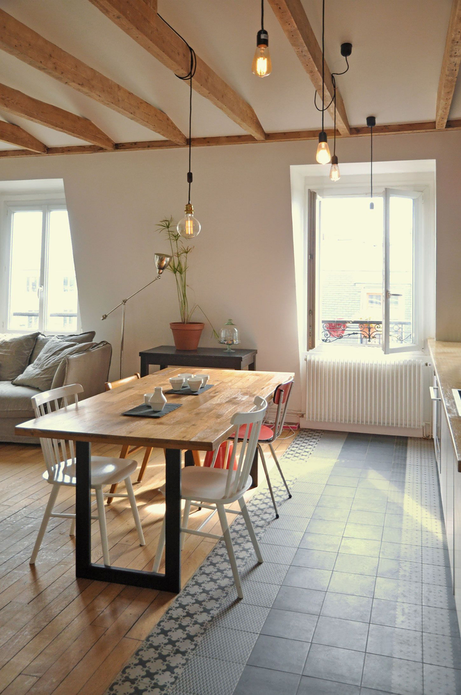 Eclectic Minimalist Dining Elegance