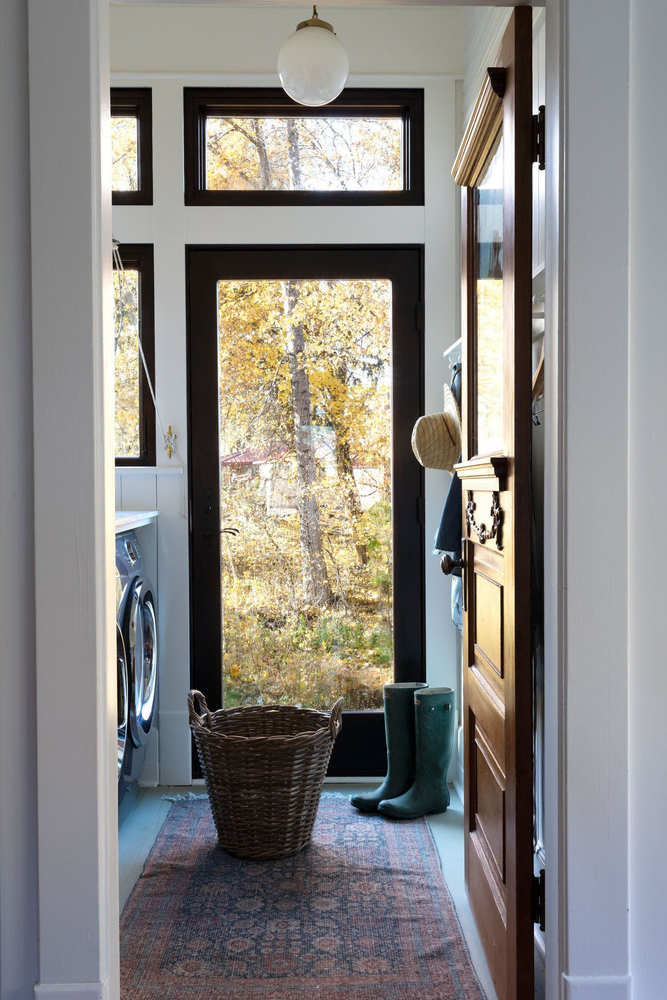 Rustic Modern Fusion Entryway Design