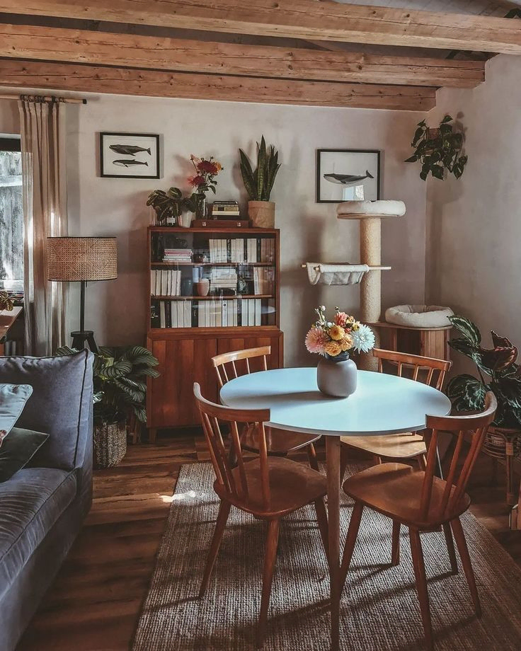 Elegant Eclectic Living Room Design