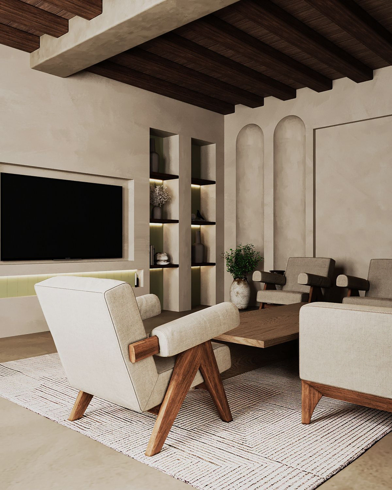 Elegant Mediterranean Living Room