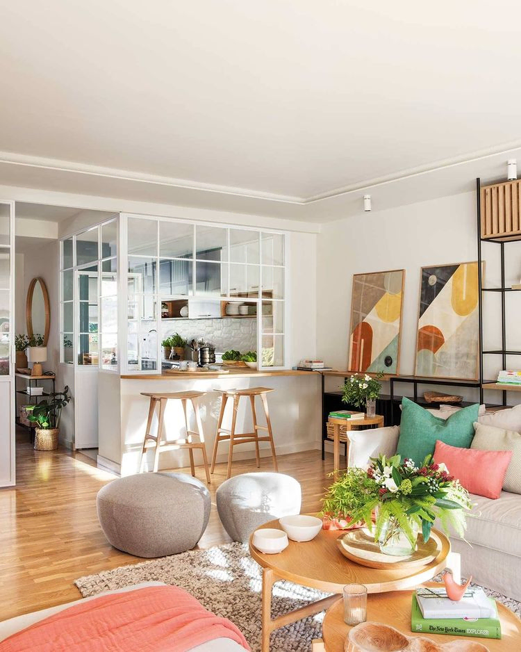 Modern Minimalist Living Room with Sustainable Design