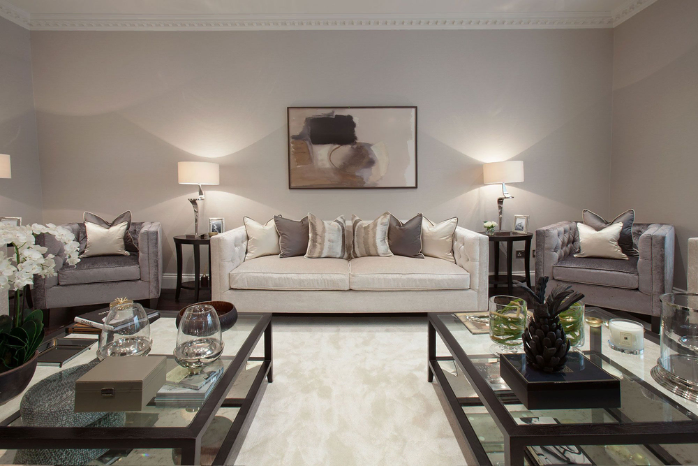 Elegant Pet-Friendly Industrial Living Room