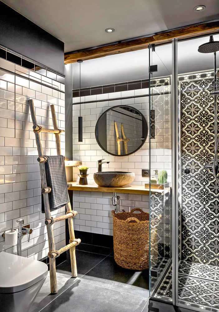 Modern Chic Country Retreat Bathroom