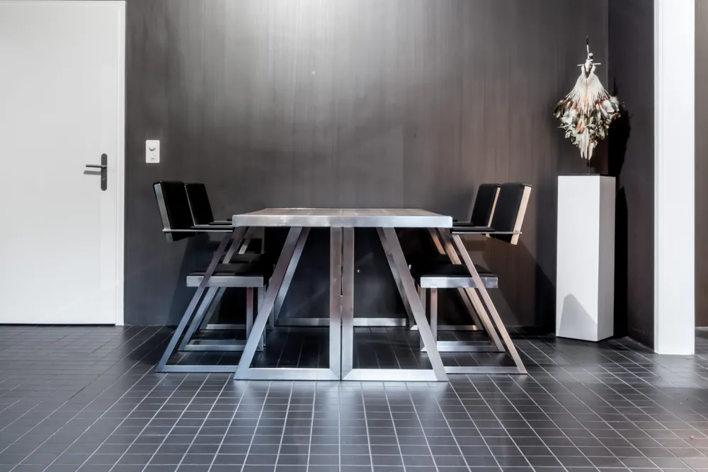 Brutalist Modern Dining Room: Child-Friendly and Sustainable Design