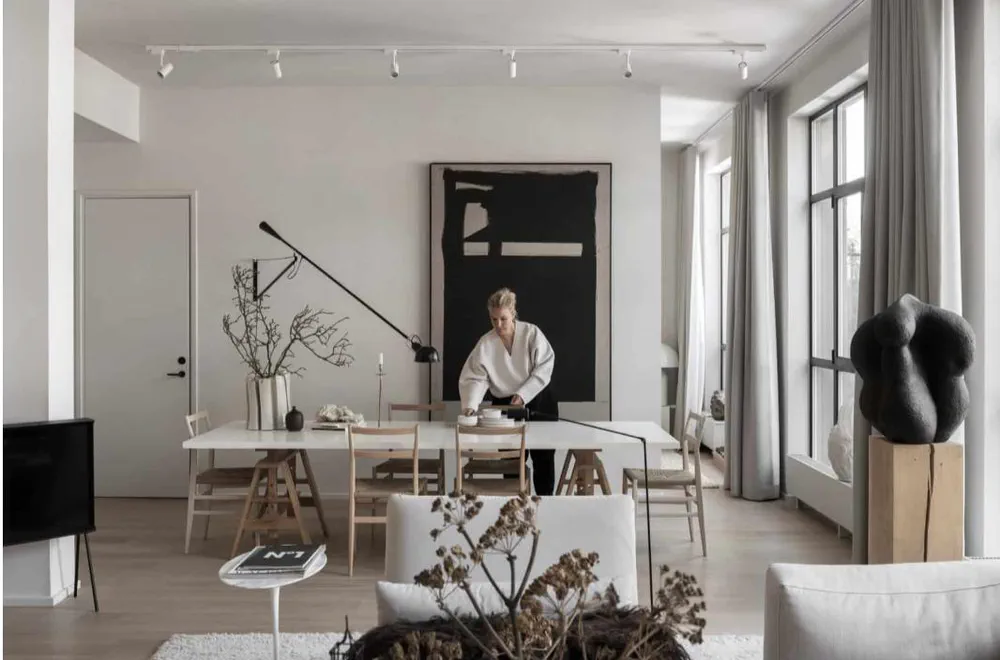 Nordic Noir Elegance in Modern Living