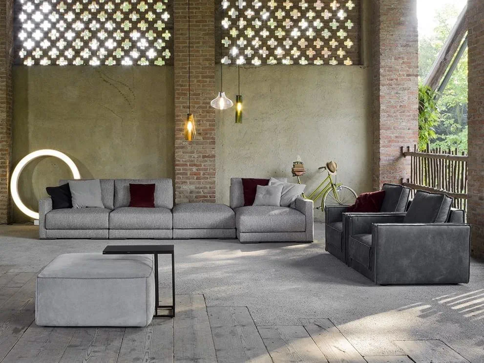 Zen Minimalist Living Room with Rooftop Terrace