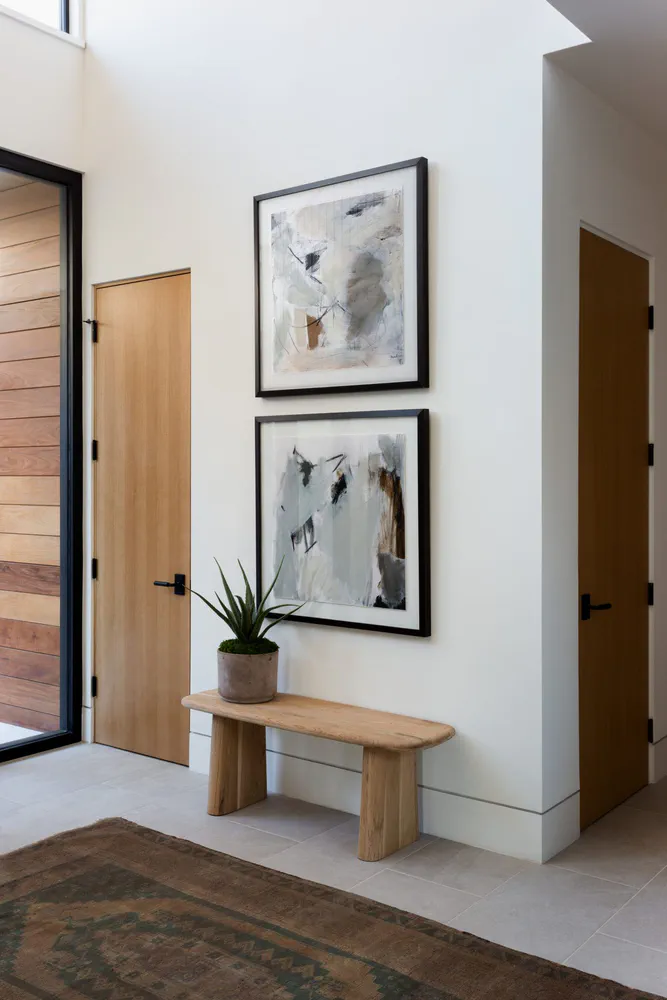 Modern Minimalist Dining Room with Smart Home Integration