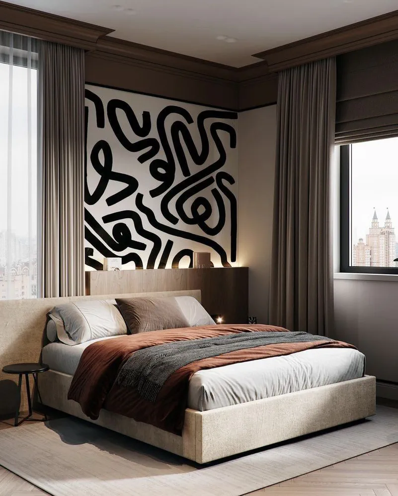 Elegant Mediterranean Bedroom Design