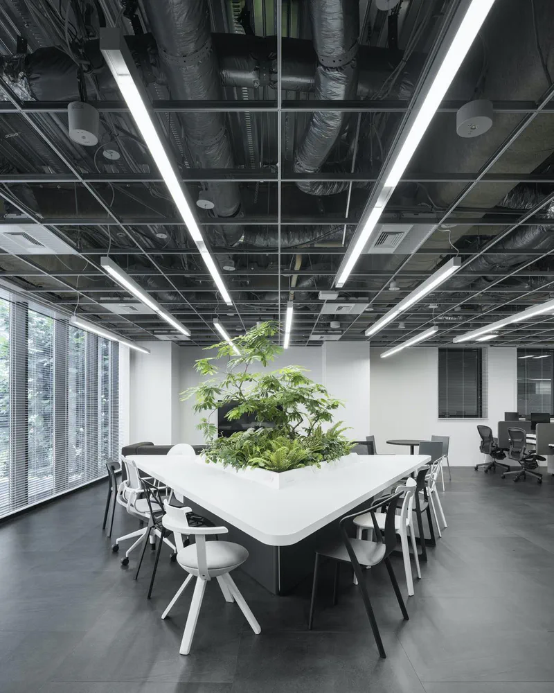 Futuristic Conference Oasis in Urban Loft