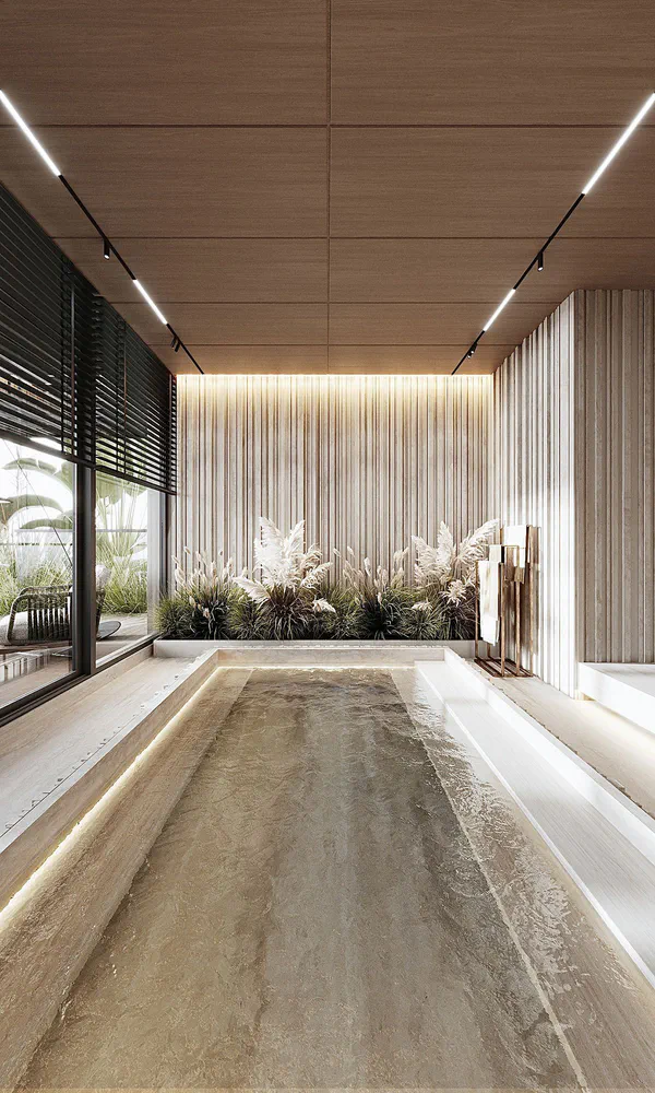 Futuristic Eco-Luxury Living Room