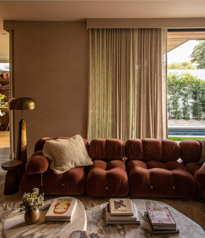 Modern Hollywood Regency Living Room Design in Luxembourg