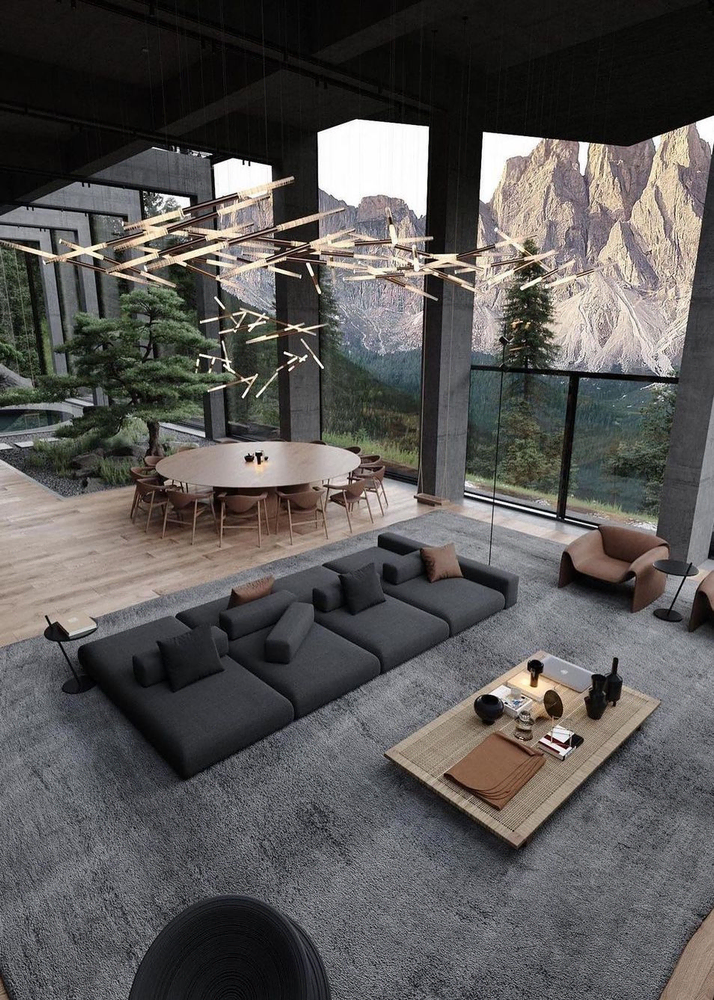 Modern Penthouse Living Room Design