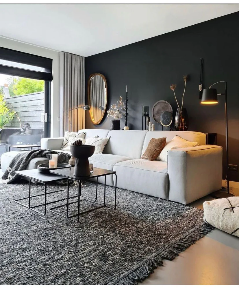 Elegant Nordic Noir Living Redefined