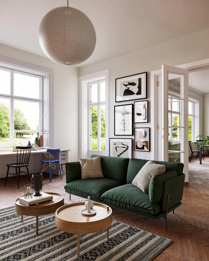 Modern Living Room with Spa Amenities in Luxembourg