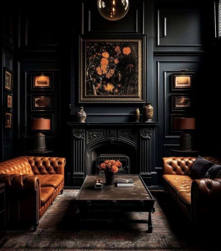 Elevated British Colonial Living Room Design